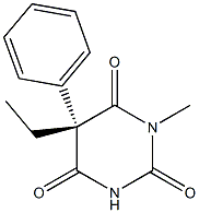 (5S)-5-Ethyl-1-methyl-5-phenylbarbituric acid Structure