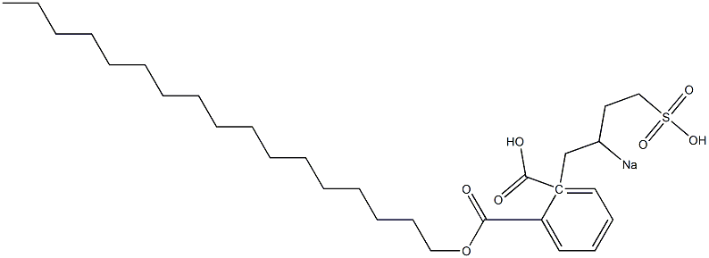 Phthalic acid 1-heptadecyl 2-(2-sodiosulfobutyl) ester 구조식 이미지