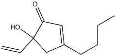 5-Ethenyl-5-hydroxy-3-butyl-2-cyclopenten-1-one 구조식 이미지