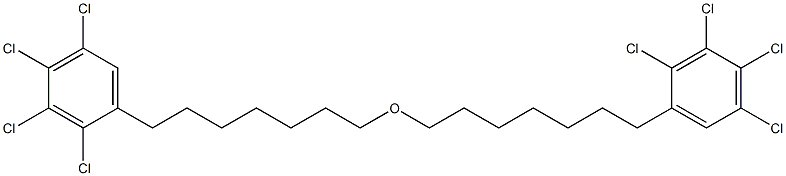 2,3,4,5-Tetrachlorophenylheptyl ether 구조식 이미지