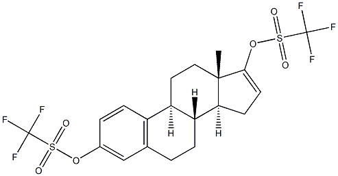 Estra-1,3,5(10),16-tetrene-3,17-diol bis(trifluoromethanesulfonate) Structure