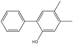 2-Phenyl-4,5-dimethylphenol 구조식 이미지