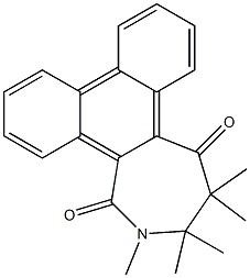 2-Methyl-2,3-dihydro-3-methyl-3-methyl-4-methyl-4-methyl-1H-phenanthro[9,10-c]azepine-1,5(4H)-dione Structure