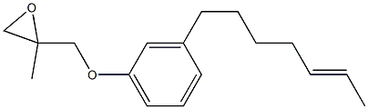 3-(5-Heptenyl)phenyl 2-methylglycidyl ether Structure