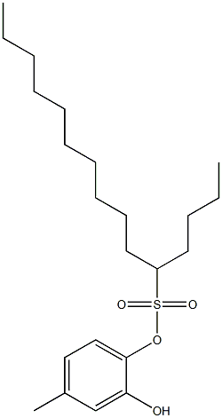 5-Pentadecanesulfonic acid 2-hydroxy-4-methylphenyl ester 구조식 이미지