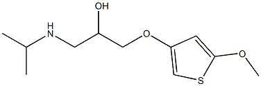 3-(Isopropylamino)-1-[(5-methoxythiophen-3-yl)oxy]propan-2-ol Structure