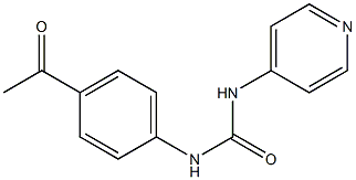 1-(4-Acetylphenyl)-3-(4-pyridyl)urea Structure