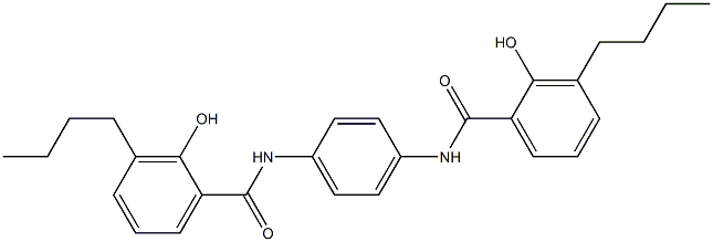 N,N'-Bis(3-butylsalicyloyl)-p-phenylenediamine 구조식 이미지