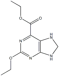 2-Ethoxy-8,9-dihydro-7H-purine-6-carboxylic acid ethyl ester 구조식 이미지