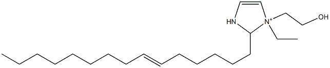 1-Ethyl-1-(2-hydroxyethyl)-2-(6-pentadecenyl)-4-imidazoline-1-ium 구조식 이미지