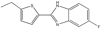 5-Fluoro-2-(5-ethylthiophen-2-yl)-1H-benzimidazole 구조식 이미지