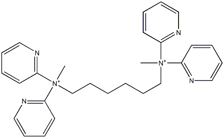 N,N'-Dimethyl-N,N,N',N'-tetra(2-pyridyl)-1,6-hexanediaminium 구조식 이미지