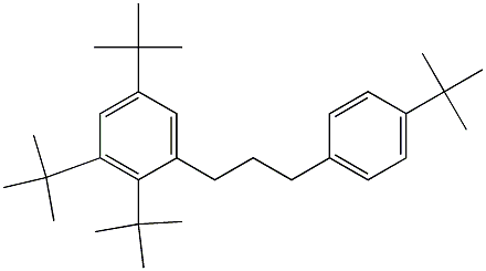 1-(2,3,5-Tri-tert-butylphenyl)-3-(4-tert-butylphenyl)propane 구조식 이미지