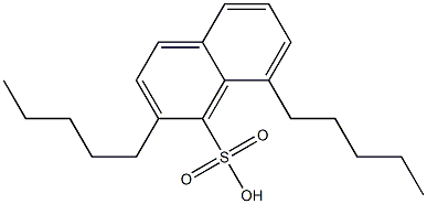 2,8-Dipentyl-1-naphthalenesulfonic acid Structure