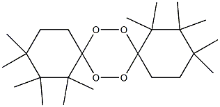 1,1,2,2,3,3,10,10,11,11,12,12-Dodecamethyl-7,8,15,16-tetraoxadispiro[5.2.5.2]hexadecane 구조식 이미지