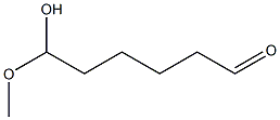 6-Hydroxy-6-methoxyhexanal Structure