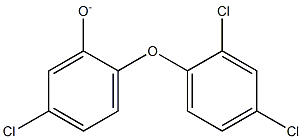 5-Chloro-2-(2,4-dichlorophenoxy)phenolate 구조식 이미지