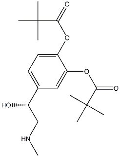 4-[(R)-1-Hydroxy-2-(methylamino)ethyl]-1,2-phenylenebis(2,2-dimethylpropanoate) Structure