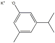 Potassium 3-isopropyl-5-methylphenolate Structure