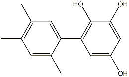 6-(2,4,5-Trimethylphenyl)benzene-1,2,4-triol Structure