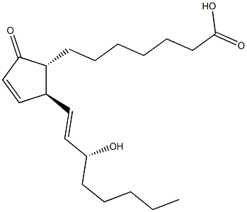 (13E,15R)-15-Hydroxy-9-oxo-10,13-prostadien-1-oic acid Structure