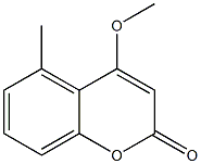 4-Methoxy-5-methyl-2H-1-benzopyran-2-one 구조식 이미지