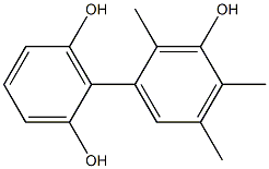 2',4',5'-Trimethyl-1,1'-biphenyl-2,3',6-triol Structure