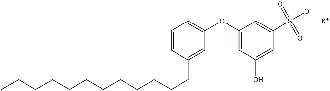 5-Hydroxy-3'-dodecyl[oxybisbenzene]-3-sulfonic acid potassium salt Structure