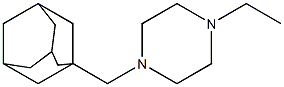 1-Ethyl-4-(1-adamantylmethyl)piperazine 구조식 이미지