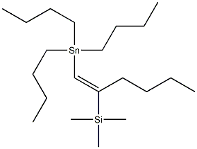 (E)-1-(Tributylstannyl)-2-(trimethylsilyl)-1-hexene Structure