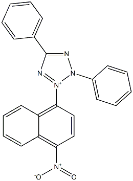 2,5-Diphenyl-3-(4-nitro-1-naphtyl)-2H-tetrazol-3-ium 구조식 이미지