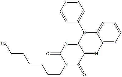 3-(6-Mercaptohexyl)-10-phenylbenzo[g]pteridine-2,4(3H,10H)-dione Structure