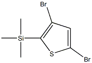 2-(Trimethylsilyl)-3,5-dibromothiophene Structure