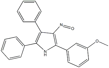 2,3-Diphenyl-5-(3-methoxyphenyl)-4-nitroso-1H-pyrrole 구조식 이미지