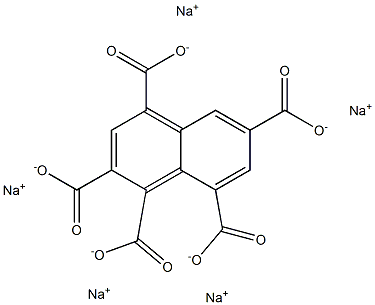 1,2,4,6,8-Naphthalenepentacarboxylic acid pentasodium salt 구조식 이미지