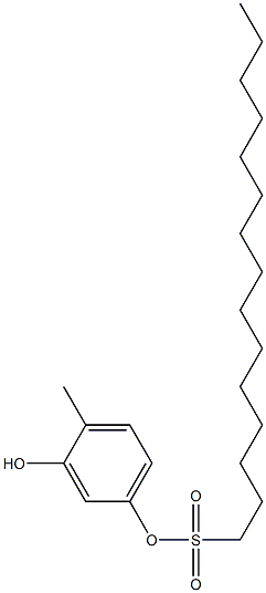 1-Pentadecanesulfonic acid 3-hydroxy-4-methylphenyl ester 구조식 이미지