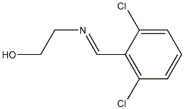 2-(2,6-Dichlorobenzylidene)aminoethanol 구조식 이미지
