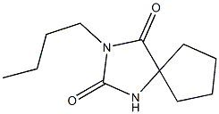 3-Butyl-2,4-dioxo-1,3-diazaspiro[4.4]nonane 구조식 이미지