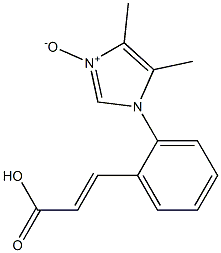 3-[2-[(4,5-Dimethyl-1H-imidazole 3-oxide)-1-yl]phenyl]acrylic acid Structure