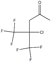 4-Chloro-5,5,5-trifluoro-4-(trifluoromethyl)-2-pentanone 구조식 이미지