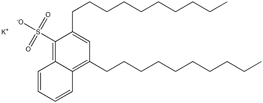 2,4-Didecyl-1-naphthalenesulfonic acid potassium salt 구조식 이미지