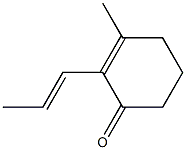 3-Methyl-2-[(Z)-1-propenyl]-2-cyclohexen-1-one Structure