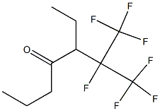 5-Ethyl-6,7,7,7-tetrafluoro-6-(trifluoromethyl)-4-heptanone 구조식 이미지