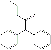1,1-Diphenyl-2-pentanone 구조식 이미지