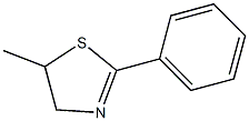 2-Phenyl-5-methyl-2-thiazoline 구조식 이미지