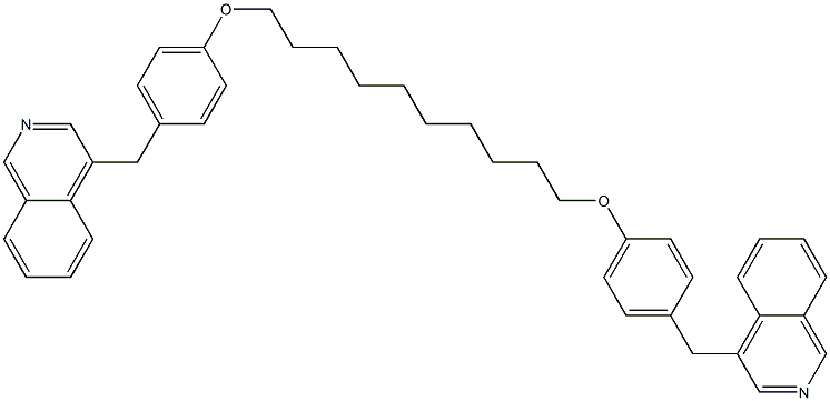 1,10-Bis[4-(4-isoquinolylmethyl)phenoxy]decane Structure