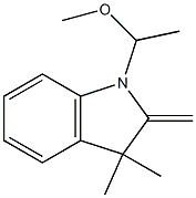 1-(1-Methoxyethyl)-3,3-dimethyl-2-methyleneindoline 구조식 이미지