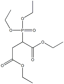 2-(Diethoxyphosphinyl)succinic acid diethyl ester Structure