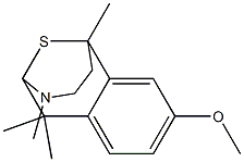 2,6-Epithio-8-methoxy-1,1,3,6-tetramethyl-1,2,3,4,5,6-hexahydro-3-benzazocine Structure