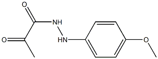 1-[2-(4-Methoxyphenyl)hydrazino]-1,2-propanedione 구조식 이미지